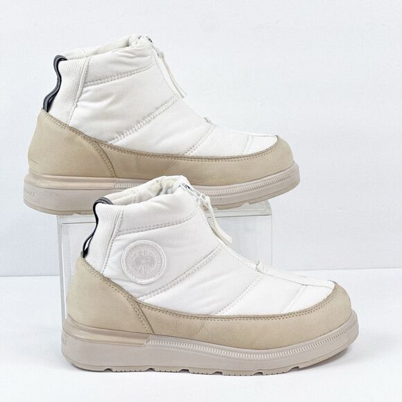 Canada Goose Cypress Puffer Boots Womens Size 6 White Lightweight Warmth - Picture 4 of 16